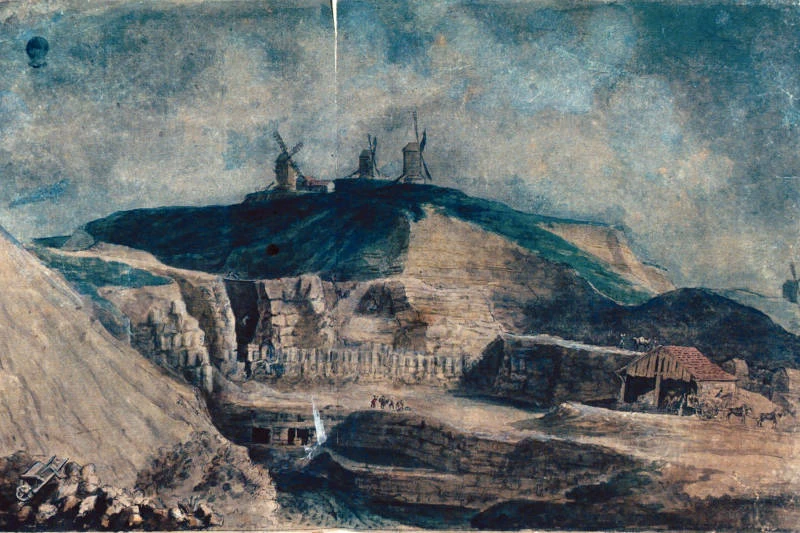Vista della cava di Montmartre dal lato Monceau